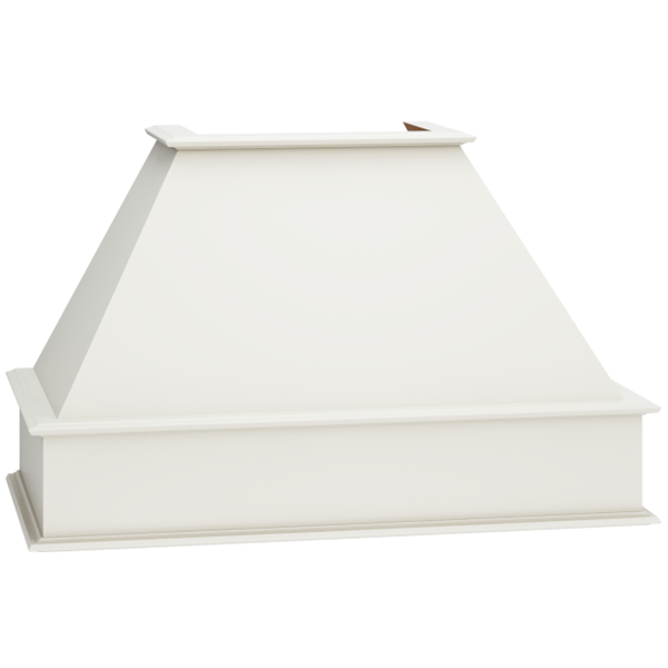 Mantra Cabinets SKU Number WHS36 - Classic Square Wood Hood in Omni Snow